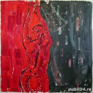 Pictură în acryl pe pânză, autor pictor profesionist. Dimensiunea de 90 cm x 90 cm. șasiu lemn.. - imagine 2