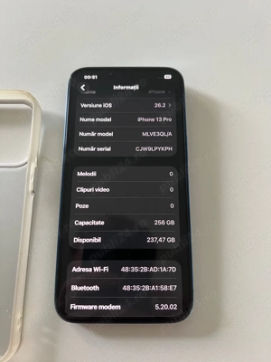 iphone 13 pro 256 gb blue sierra - imagine 2
