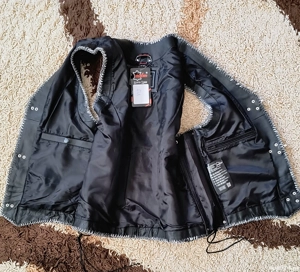 Vesta de piele moto XXL - imagine 3