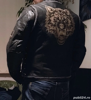 Vesta de piele moto XXL - imagine 2