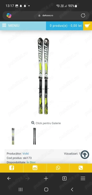  ski schi cu reglaj facil, 1 sezon, practic noi