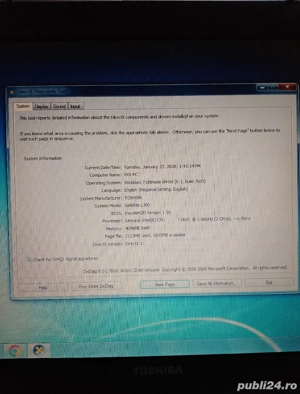 Laptop Toshiba Satellite L300, Intel dual core 1.6ghz, 4gb. ddr2, video intel, hdd 160gb 15.6" - imagine 4
