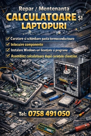 Reparatii Calculatoare si Laptopuri
