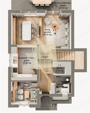 Casa cu 5 camere 3 bai si 340 mp teren in  Sura Mare - imagine 6