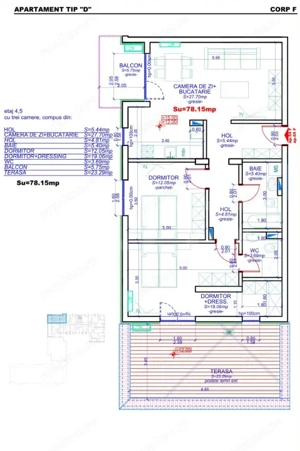 Apartament 3 camere, 78.15 mp utili, Calea Aradului - imagine 5