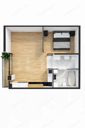 Apartament 42 mp, et 2, încălzire pardoseala, lift, finisat