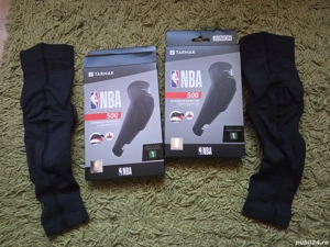 Cotieră de protecție Baschet EP500 NBA DUALSHOCK Negru Copii - TARMAK