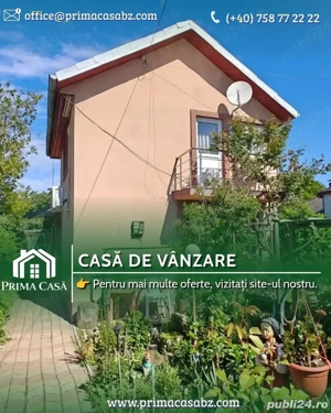Casa de vanzare   Maracineni BZ   teren 1000mp  