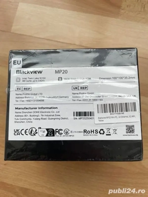 Mini PC Blackview MP20 Intel Twin Lake N150  ram 16 Gb, 512 SSDM2