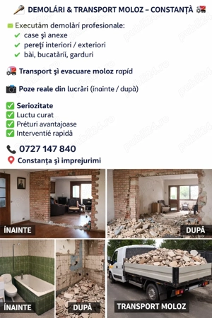 Demolări și transport Moluz 