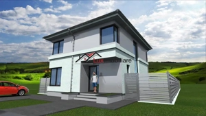 Casa superba semifinisata 120 mp utili + 450 mp teren liber. Zona Corusu. - imagine 13