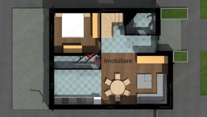 Casa superba semifinisata 120 mp utili + 450 mp teren liber. Zona Corusu. - imagine 9