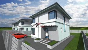 Casa superba semifinisata 120 mp utili + 450 mp teren liber. Zona Corusu. - imagine 12