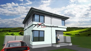 Casa superba semifinisata 120 mp utili + 450 mp teren liber. Zona Corusu. - imagine 11