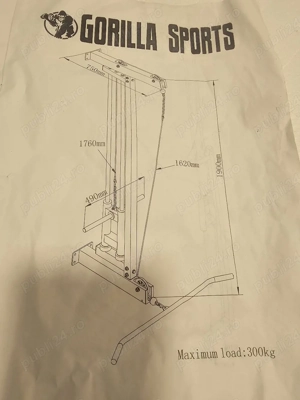 Aparat tracțiuni  fitness GORILA - imagine 3