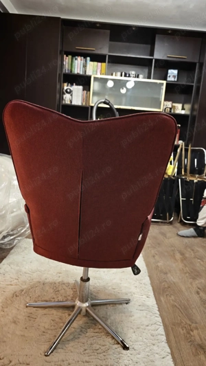 Vand Fotoliu Textil Culoare Rosie