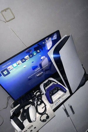    PS5 Digital + Monitor ASUS TUF 27  165Hz + 2 Manete + Căști R DE