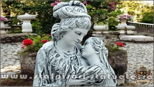 Statuetă Romeo și Julieta, gri patinat, model S55.