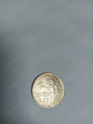 Moneda argint Regele Mihai I Romania-100.000 lei 1946