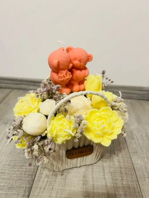 Aranjamente florale și seturi de lumânări din ceară de soia! POZE ÎN PRIVAT