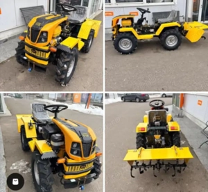 Vând Minitractor -Motocultor Nou, diesel 18 cp, plug și freză tractată,articulat și tracțiune 4 4