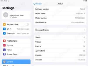 iPad mini 4 WiFi 128GB Gold - imagine 4