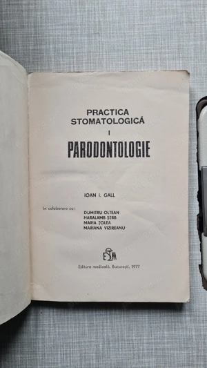 Practica stomatologica Parodontologie Ioan I. Gall 1977 - imagine 2