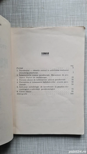 Practica stomatologica Parodontologie Ioan I. Gall 1977 - imagine 3