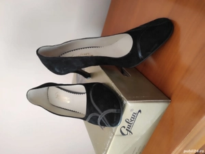 Pantofi noi Guban piele întoarsă  - imagine 3