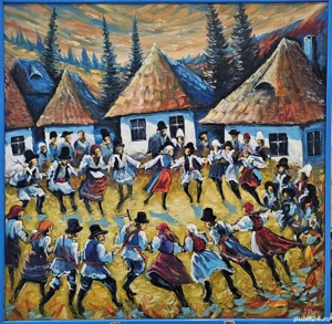 Tablouri originale pictate în ulei pe pânză   diverse dimensiuni, cu ramă - imagine 4