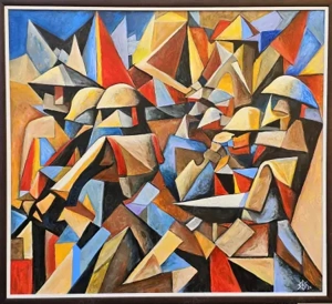 Tablouri originale pictate în ulei pe pânză   diverse dimensiuni, cu ramă - imagine 5