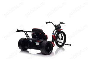  Motocicleta electrica Kinderauto Drift-Trike, 2x250W, 24V 10Ah RED - imagine 2