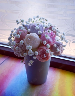 Buchet de flori din ceara