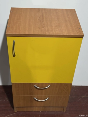 Mic Dulap cu usa si 2 sertare; Noptiera inalta; Comoda