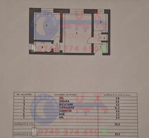 ID 2999 Apartament 2 camere - 42.000 EURO - imagine 9