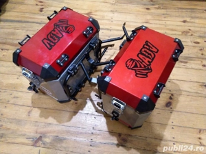 set cutii moto laterale aluminiu 