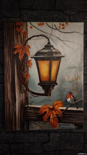 Ultima Melodie A Frunzelor   Tablou pictat   Acryl pe canvas