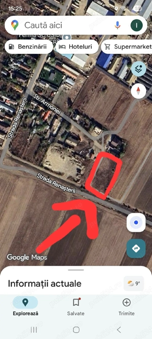 Teren intravilan1720mp zona neinundabila Nanov