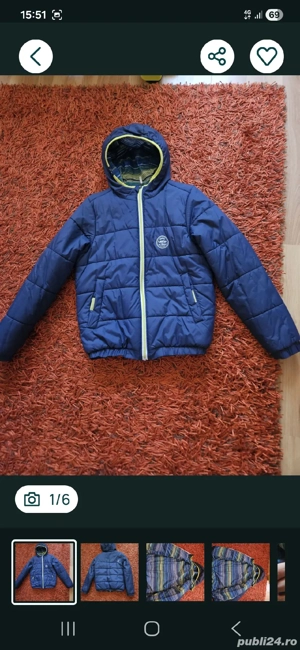 Geac  de iarnă  cu două  feţe pentru copii