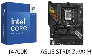 KIT PC: 14700K, ASUS STRIX Z790-H, garantie procesor 4 ani eMag