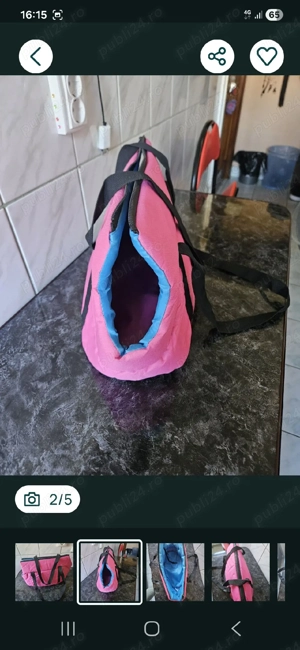 Geantă Transport Anim luţe Nouă  - imagine 4