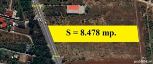 Tartasesti - Dambovita, 8478 mp. teren intravilan cu deschidere de 33 m. la DN7
