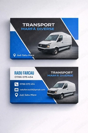 Transport marfa diverse cu microbus 3,5 t 