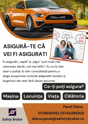 RCA, Casă, Viață sau Călătorii. Siguranță cu zero stres.