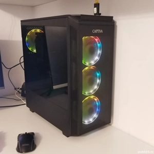 Carcasa PC Captiva 4 coolere rgb sticla
