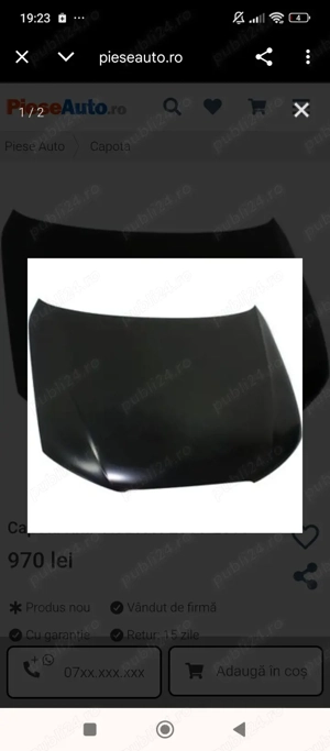 vând capotă Audi A4 nouo  - imagine 3