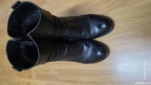 Ghete piele dama, marimea 38, blanite