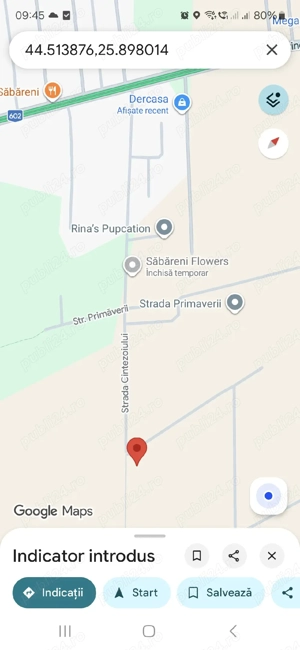 Teren intravilan Sabareni Giurgiu 