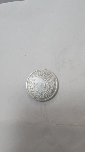 Moneda 5 LEI argint România, 1947 (Mihai I - imagine 3