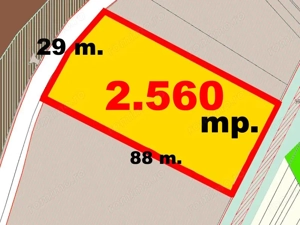 OKAZIE ! Teren Intravilan imprejmuit 2560 mp cu deschidere 29 m Santimbru Galtiu